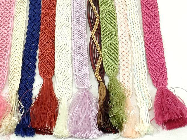 平和屋着物＊夏物　和装小物　帯締め20本セット　金糸　未使用あり　逸品　DABI0201xg