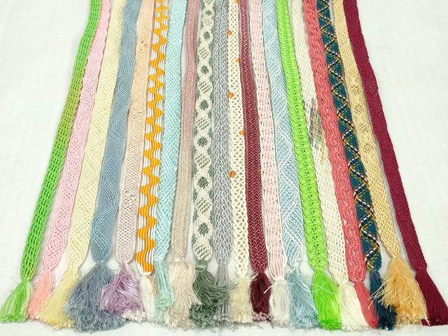 平和屋着物＊夏物　和装小物　帯締め20本セット　金糸　未使用あり　逸品　DABI0202xg