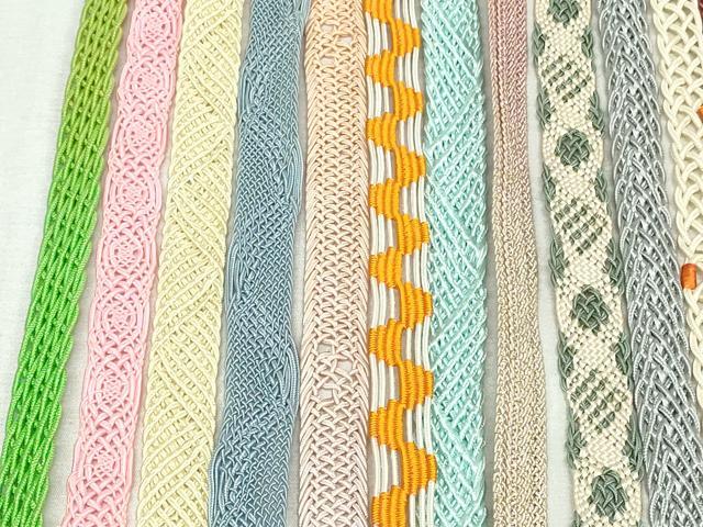 平和屋着物＊夏物　和装小物　帯締め20本セット　金糸　未使用あり　逸品　DABI0202xg