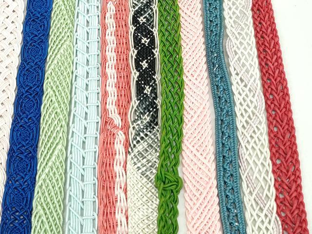 平和屋着物＊夏物　和装小物　帯締め20本セット　レース織　金糸　未使用あり　逸品　DABI0208xg