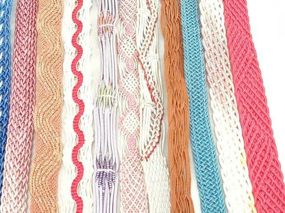 平和屋着物＊夏物　和装小物　帯締め20本セット　レース織　金糸　未使用あり　逸品　DABI0209xg
