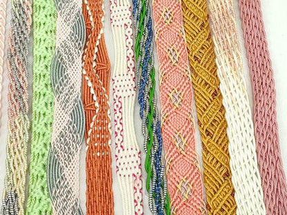 平和屋着物＊夏物　和装小物　帯締め20本セット　レース織　金糸　未使用あり　逸品　DABI0212xg