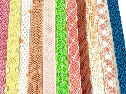 平和屋着物＊夏物　和装小物　帯締め20本セット　レース織　金糸　未使用あり　逸品　DABI0214xg