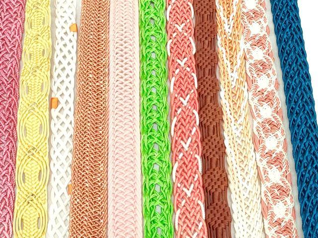 平和屋着物＊夏物　和装小物　帯締め20本セット　レース織　金糸　未使用あり　逸品　DABI0214xg