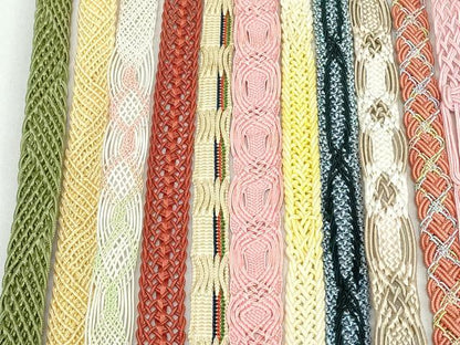 平和屋着物＊夏物　和装小物　帯締め20本セット　レース織　金糸　未使用あり　逸品　DABI0215xg