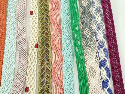 平和屋着物＊夏物　和装小物　帯締め20本セット　レース織　金糸　未使用あり　逸品　DABI0216xg