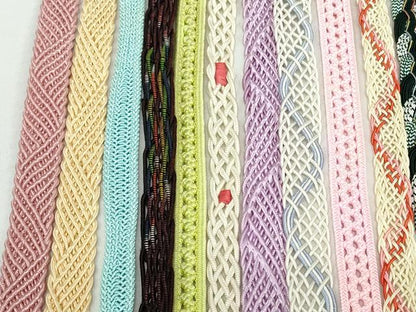 平和屋着物＊夏物　和装小物　帯締め20本セット　レース織　金銀糸　未使用あり　逸品　DABI0218xg