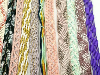 平和屋着物＊夏物　和装小物　帯締め20本セット　レース織　金銀糸　未使用あり　逸品　DABI0218xg