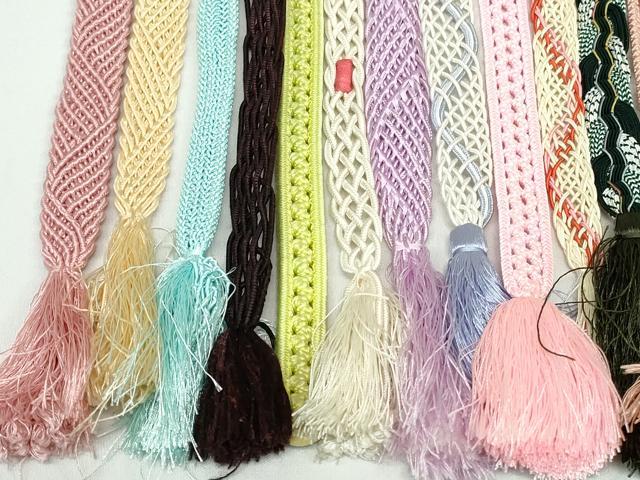 平和屋着物＊夏物　和装小物　帯締め20本セット　レース織　金銀糸　未使用あり　逸品　DABI0218xg