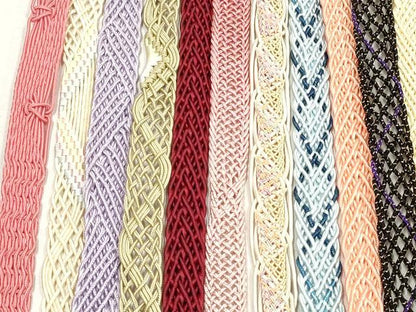 平和屋着物＊夏物　和装小物　帯締め20本セット　レース織　金銀糸　ラメ糸　未使用あり　逸品　DABI0222xg