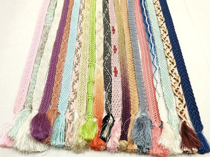 平和屋着物＊夏物　和装小物　帯締め20本セット　レース織　金銀糸　未使用あり　逸品　DABI0229xg