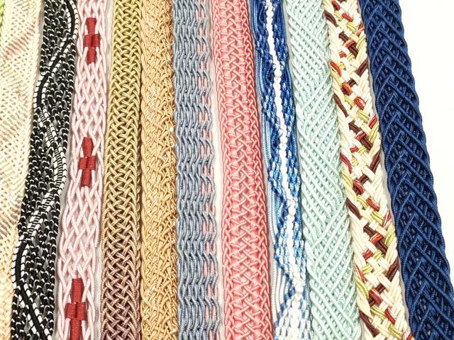 平和屋着物＊夏物　和装小物　帯締め20本セット　レース織　金銀糸　未使用あり　逸品　DABI0229xg