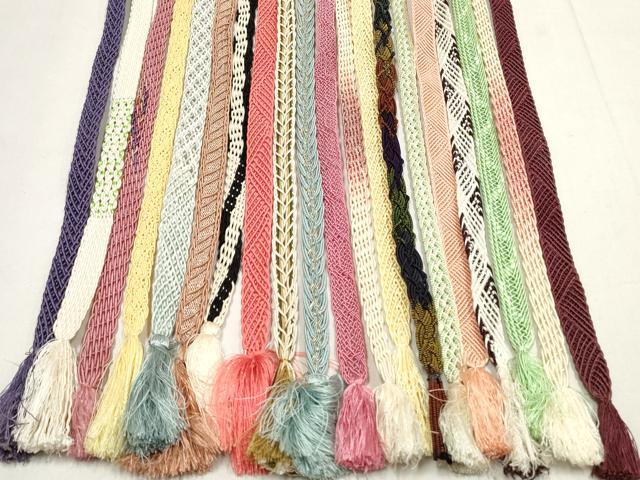 平和屋着物＊夏物　和装小物　帯締め20本セット　レース織　金銀糸　ラメ糸　逸品　DABI0230xg