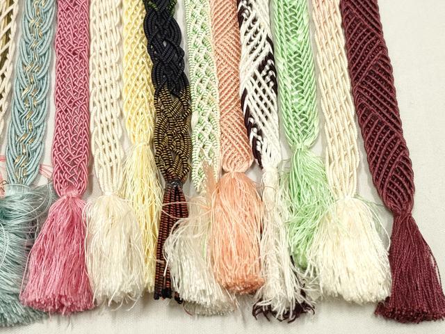平和屋着物＊夏物　和装小物　帯締め20本セット　レース織　金銀糸　ラメ糸　逸品　DABI0230xg