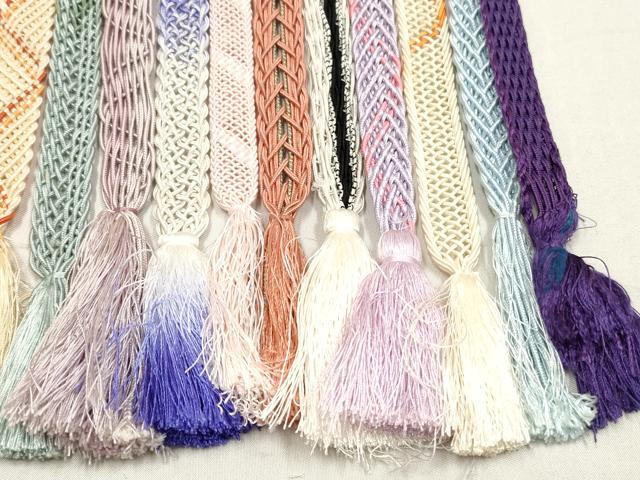 平和屋着物＊夏物　和装小物　帯締め20本セット　レース織　金銀糸　未使用あり　逸品　DABI0231xg