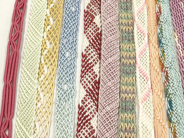 平和屋着物＊夏物　和装小物　帯締め20本セット　レース織　金銀糸　未使用あり　逸品　DABI0232xg