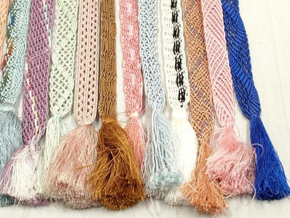 平和屋着物＊夏物　和装小物　帯締め20本セット　レース織　金銀糸　未使用あり　逸品　DABI0232xg