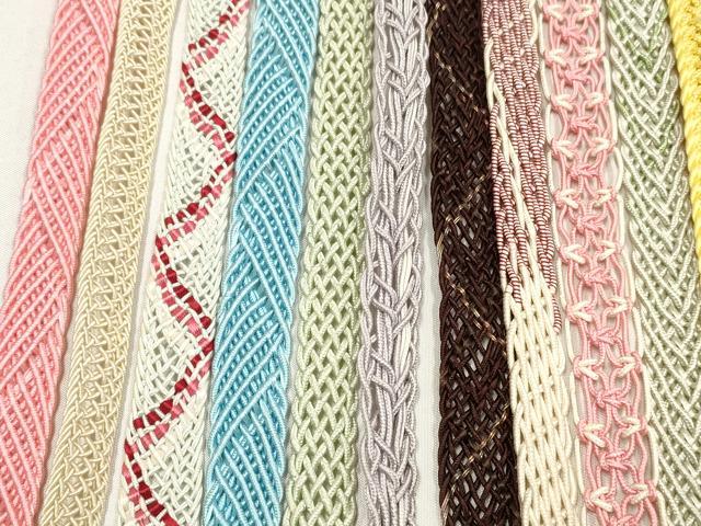 平和屋着物＊夏物　和装小物　帯締め20本セット　レース織　金糸　逸品　DABI0233xg