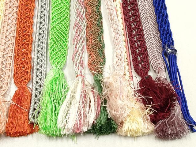 平和屋着物＊夏物　和装小物　帯締め20本セット　レース織　金銀糸　長尺あり　逸品　DABI0234xg