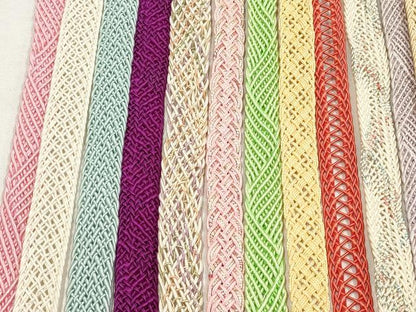 平和屋着物＊夏物　和装小物　帯締め20本セット　レース織　金銀糸　未使用あり　逸品　DABI0235xg