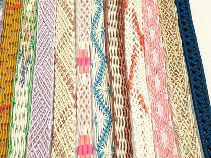 平和屋着物＊夏物　和装小物　帯締め20本セット　レース織　金銀糸　逸品　DABI0236xg