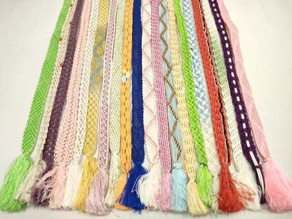 平和屋着物＊夏物　和装小物　帯締め20本セット　レース織　金銀糸　長尺あり　逸品　DABI0237xg