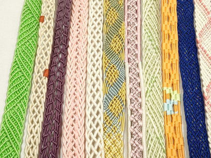 平和屋着物＊夏物　和装小物　帯締め20本セット　レース織　金銀糸　長尺あり　逸品　DABI0237xg