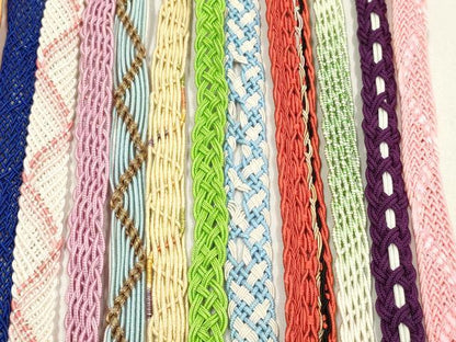 平和屋着物＊夏物　和装小物　帯締め20本セット　レース織　金銀糸　長尺あり　逸品　DABI0237xg