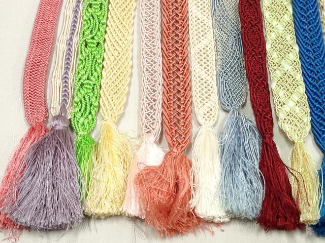 平和屋着物＊夏物　和装小物　帯締め20本セット　レース織　金銀糸　逸品　DABI0238xg