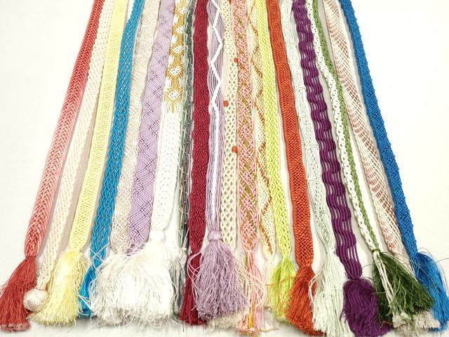平和屋着物＊夏物　和装小物　帯締め20本セット　レース織　金銀糸　逸品　DABI0239xg