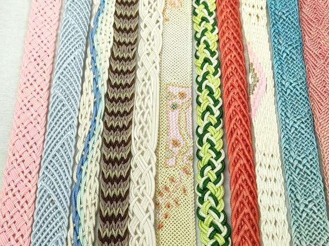 平和屋着物＊夏物　和装小物　帯締め20本セット　レース織　金銀糸　高麗組　未使用あり　逸品　DABI0243xg