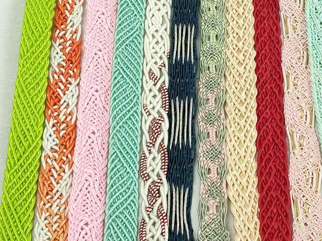 平和屋着物＊夏物　和装小物　帯締め20本セット　レース織　金銀糸　ラメ糸　未使用あり　逸品　DABI0252xg
