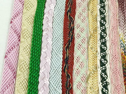 平和屋着物＊夏物　和装小物　帯締め20本セット　レース織　金銀糸　未使用あり　逸品　DABI0253xg