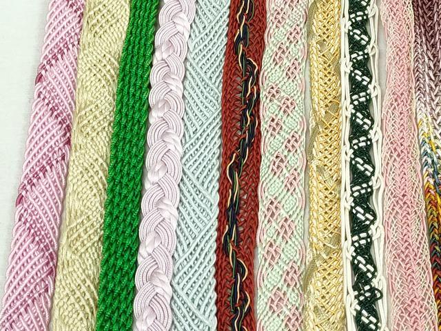 平和屋着物＊夏物　和装小物　帯締め20本セット　レース織　金銀糸　未使用あり　逸品　DABI0253xg
