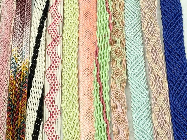 平和屋着物＊夏物　和装小物　帯締め20本セット　レース織　金銀糸　未使用あり　逸品　DABI0253xg