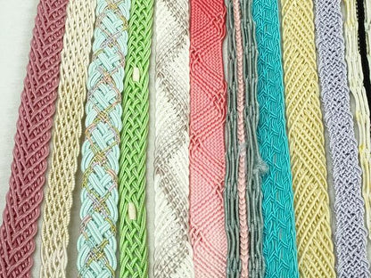 平和屋着物＊夏物　和装小物　帯締め20本セット　レース織　金銀糸　未使用あり　逸品　DABI0255xg