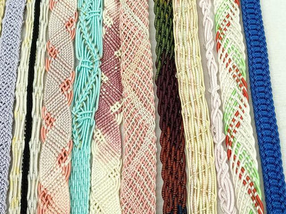平和屋着物＊夏物　和装小物　帯締め20本セット　レース織　金銀糸　未使用あり　逸品　DABI0255xg