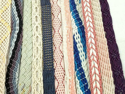 平和屋着物＊夏物　和装小物　帯締め20本セット　レース織　金糸　未使用あり　逸品　DABI0257xg