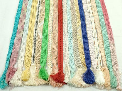 平和屋着物＊夏物　和装小物　帯締め20本セット　レース織　金銀糸　未使用あり　逸品　DABI0258xg