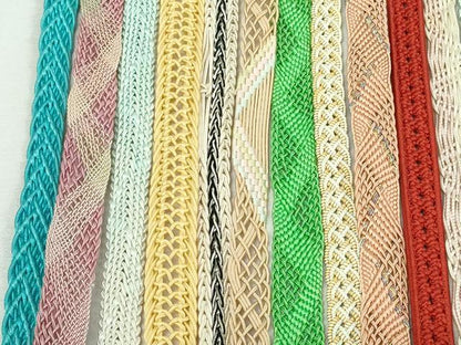 平和屋着物＊夏物　和装小物　帯締め20本セット　レース織　金銀糸　未使用あり　逸品　DABI0258xg