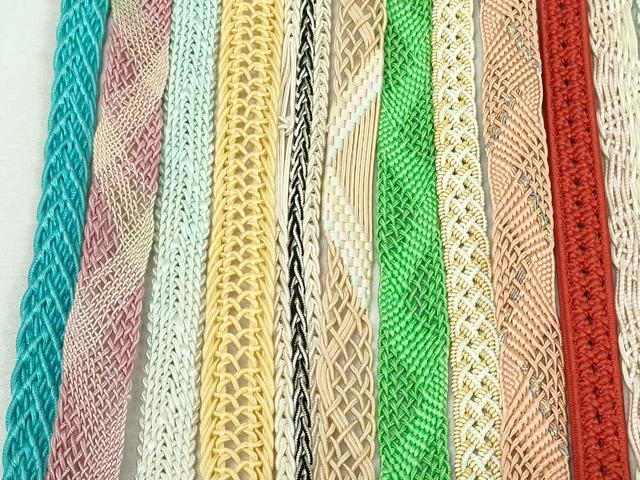 平和屋着物＊夏物　和装小物　帯締め20本セット　レース織　金銀糸　未使用あり　逸品　DABI0258xg