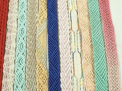 平和屋着物＊夏物　和装小物　帯締め20本セット　レース織　金銀糸　未使用あり　逸品　DABI0258xg