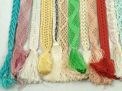 平和屋着物＊夏物　和装小物　帯締め20本セット　レース織　金銀糸　未使用あり　逸品　DABI0258xg