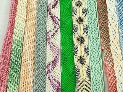 平和屋着物＊夏物　和装小物　帯締め20本セット　レース織　金銀糸　未使用あり　逸品　DABI0259xg