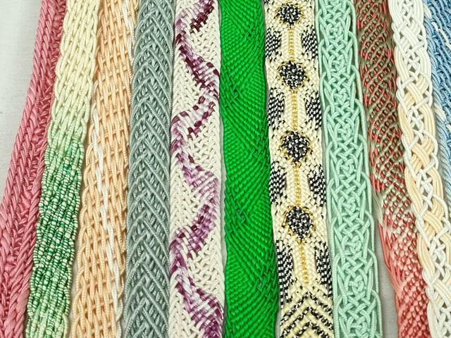 平和屋着物＊夏物　和装小物　帯締め20本セット　レース織　金銀糸　未使用あり　逸品　DABI0259xg