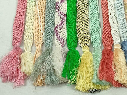 平和屋着物＊夏物　和装小物　帯締め20本セット　レース織　金銀糸　未使用あり　逸品　DABI0259xg