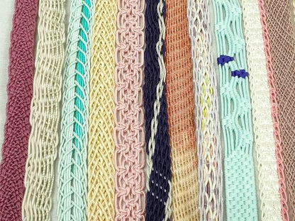 平和屋着物＊夏物　和装小物　帯締め20本セット　レース織　金糸　未使用あり　逸品　DABI0261xg