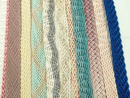 平和屋着物＊夏物　和装小物　帯締め20本セット　レース織　金糸　未使用あり　逸品　DABI0261xg