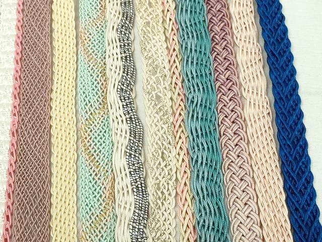 平和屋着物＊夏物　和装小物　帯締め20本セット　レース織　金糸　未使用あり　逸品　DABI0261xg