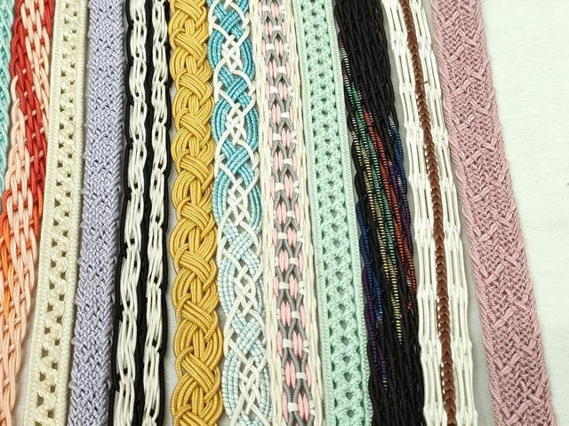 平和屋着物＊夏物　和装小物　帯締め20本セット　レース織　金糸　未使用あり　逸品　DABI0262xg